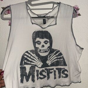 Misfits White Tank Top size Large